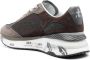 Premiata Logo Print Net en Leren Sneakers Gray Heren - Thumbnail 10