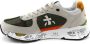 Premiata Groene Suède en Bruine Kristal Gecombineerde Sneakers Green Heren - Thumbnail 4