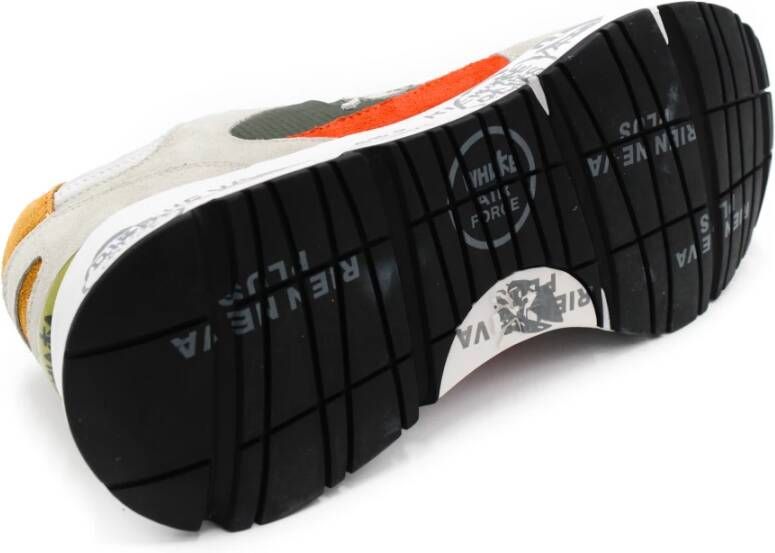 Premiata Groene Sneakers met Leren Voering en Rubberen Zool Groen Heren