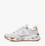 Premiata Sneakers in vintage stijl met levendige details White Dames - Thumbnail 6
