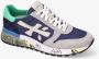 Premiata Leren en stoffen sneakers met rubberen zool Blue Heren - Thumbnail 3