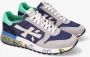 Premiata Leren en stoffen sneakers met rubberen zool Blue Heren - Thumbnail 5