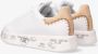 Premiata Witte Leren Sneakers met Beige Details White Dames - Thumbnail 5