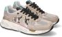 Premiata Mased Sneakers Vintage Silhouet met Levendige Details Beige Dames - Thumbnail 14