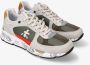 Premiata Groene Suède en Bruine Kristal Gecombineerde Sneakers Green Heren - Thumbnail 9