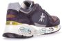 Premiata Blauwe Leren Sneakers met Suede en Nylon Inzetstukken Blue Heren - Thumbnail 15