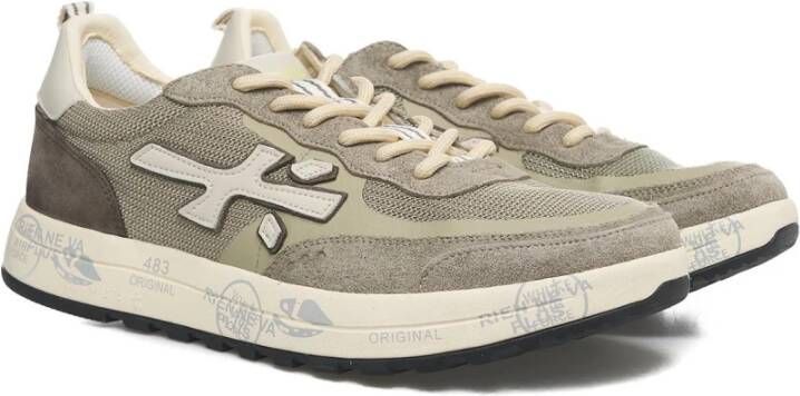 Premiata Grijze Sneakers met Mesh Detail Multicolor Heren