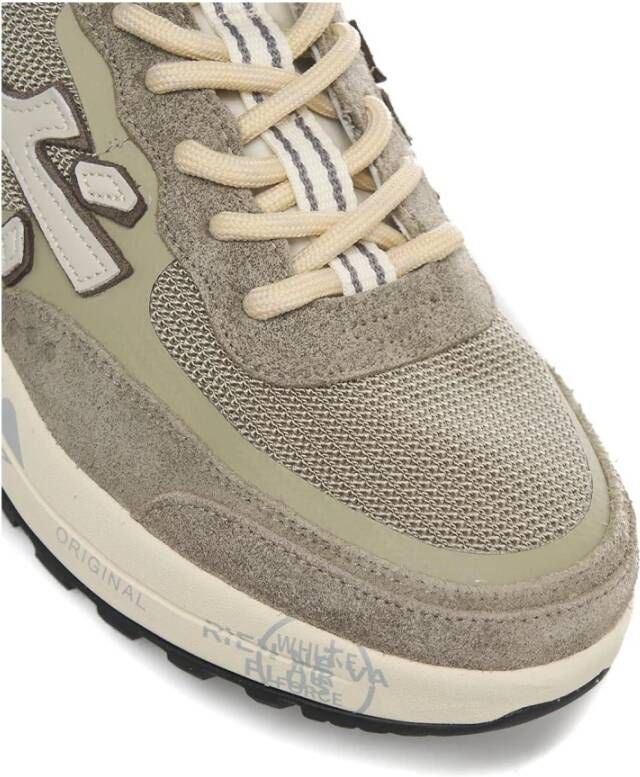 Premiata Grijze Sneakers met Mesh Detail Multicolor Heren