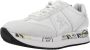 Premiata Conny 5617 Witte Leren en Stoffen Sneakers White Heren - Thumbnail 12