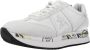 Premiata Conny 5617 Witte Leren en Stoffen Sneakers White - Thumbnail 12