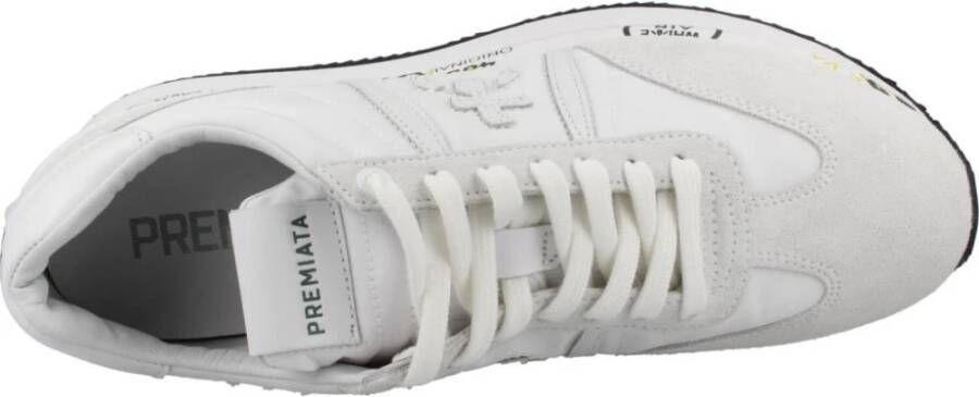 Premiata Conny 5617 Witte Leren en Stoffen Sneakers White - Foto 14