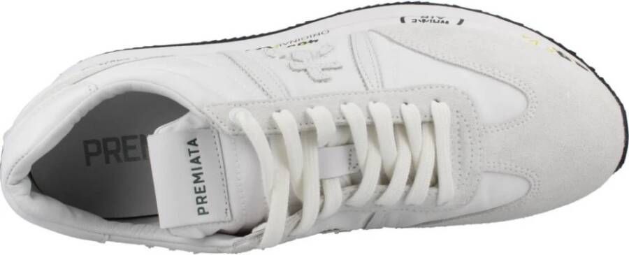 Premiata Conny 5617 Witte Leren en Stoffen Sneakers White Heren - Foto 14