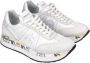 Premiata Conny 5617 Witte Leren en Stoffen Sneakers White Heren - Thumbnail 4
