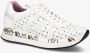 Premiata Geperforeerde Leren Sneakers White Dames - Thumbnail 5