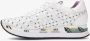 Premiata Geperforeerde Leren Sneakers White Dames - Thumbnail 6