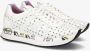 Premiata Geperforeerde Leren Sneakers White Dames - Thumbnail 7