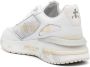 Premiata Witte Sneakers Ronde Neus Logo Patch White Dames - Thumbnail 13