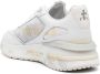 Premiata Witte Sneakers Ronde Neus Logo Patch White Dames - Thumbnail 10