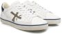 Premiata Vintage Leren Sneakers met Logo Detail White Heren - Thumbnail 15