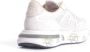 Premiata Sneakers van geperforeerde stof en suède Beige Dames - Thumbnail 12
