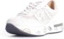 Premiata Sneakers van geperforeerde stof en suède Beige Dames - Thumbnail 15