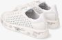 Premiata Witte Leren Veterschoenen met Geborduurde Details White Dames - Thumbnail 2