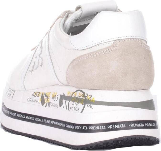 Premiata Beth sneakers met plateauzool Wit - Foto 3