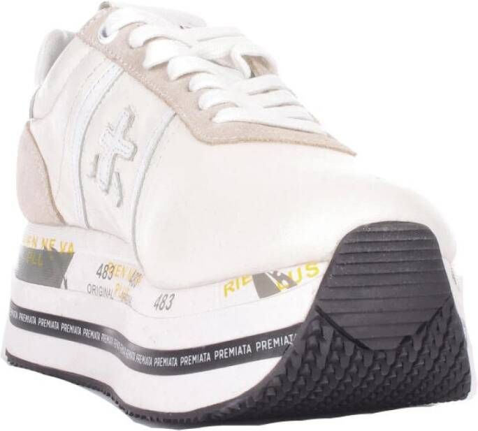 Premiata Beth sneakers met plateauzool Wit - Foto 5