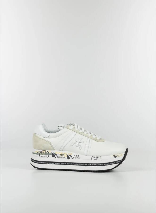 Premiata Beth sneakers met plateauzool Wit - Foto 8