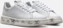 Premiata Witte Leren Sneakers met Glitter Inzetstukken White Dames - Thumbnail 14