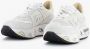 Premiata Sneakers van geperforeerde stof en suède Beige Dames - Thumbnail 14