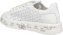 Premiata Belle 6283 Witte Leren Sneakers met Intricate Geperforeerde Borduursels White Dames - Thumbnail 2