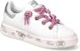Premiata Witte Leren Sneakers met Unieke Zool Details White Dames - Thumbnail 3