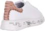 Premiata Witte Leren Sneakers met Beige Details White Dames - Thumbnail 4