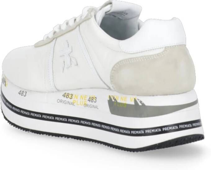 Premiata Beth sneakers met plateauzool Wit - Foto 11