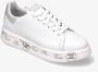 Premiata Witte Leren Sneakers met Glitter Inzetstukken White Dames - Thumbnail 9