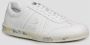 Premiata Bonnie Zachte Witte Leren Sneakers met Logo White Heren - Thumbnail 14