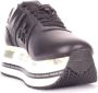 Premiata Zwarte Leren Sneakers met Python Detail Black Dames - Thumbnail 5