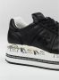 Premiata Zwarte Leren Sneakers met Python Detail Black Dames - Thumbnail 12
