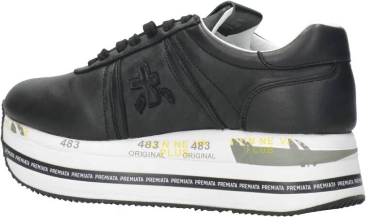 Premiata Beth sneakers met plateauzool Zwart - Foto 15