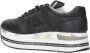 Premiata Zwarte Leren Sneakers met Python Detail Black Dames - Thumbnail 15