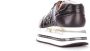 Premiata Chunky Leren Sneaker met Klassieke Prints Black Dames - Thumbnail 8