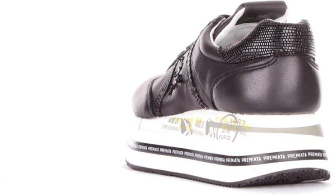 Premiata Beth sneakers met plateauzool Zwart - Foto 14