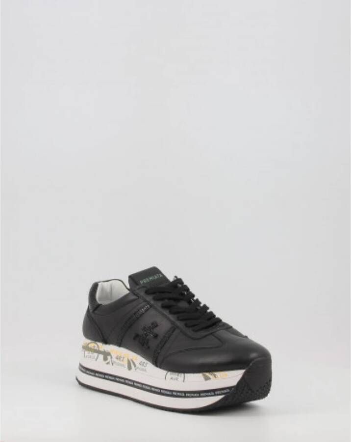 Premiata Beth sneakers met plateauzool Zwart - Foto 3