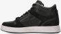 Premiata Midquinn 6022 Zwarte Leren Basketbalsneakers Black Heren - Thumbnail 5