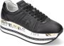 Premiata Zwarte Leren Sneakers met Python Detail Black Dames - Thumbnail 13