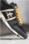 Premiata Heren Eric Zwart Geel Contrast Sneakers Black Heren - Thumbnail 14