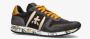 Premiata Heren Eric Zwart Geel Contrast Sneakers Black Heren - Thumbnail 9