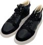 Premiata Midquinn 6022 Zwarte Leren Basketbalsneakers Black Heren - Thumbnail 11