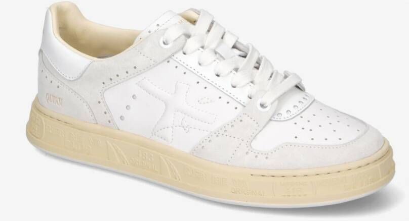 Premiata Sportieve Couture Sneakers met Brogue Details White Unisex